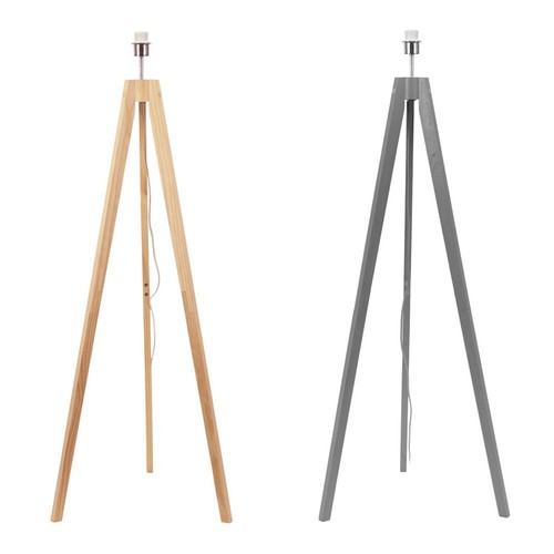 Wooden tripod floor - tripod, lamp