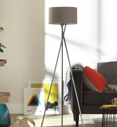 Tripod floor lamp grey and - tripod,
