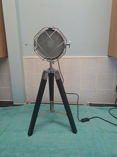Tripod spot chrome light - , floor