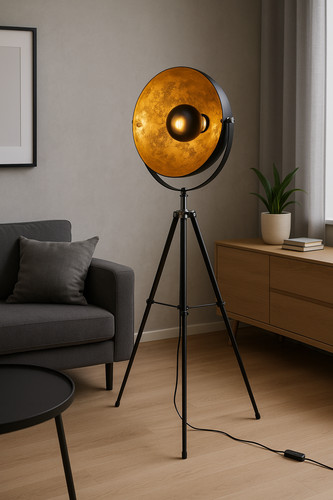 Industrial tripod floor - tripod, lamp