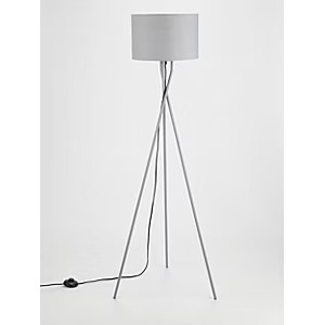 Grey tripod floor lamp - grey,