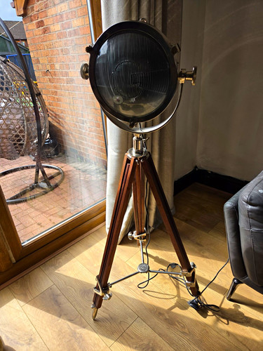 Industrial tripod floor lamp - industrial,