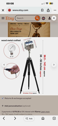 Tripod floor lamp - tripod, &