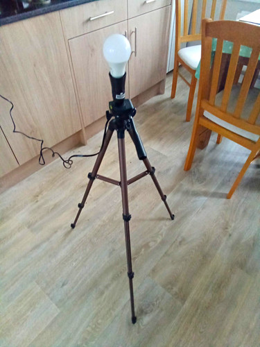 Black tripod floor lamp - floor,