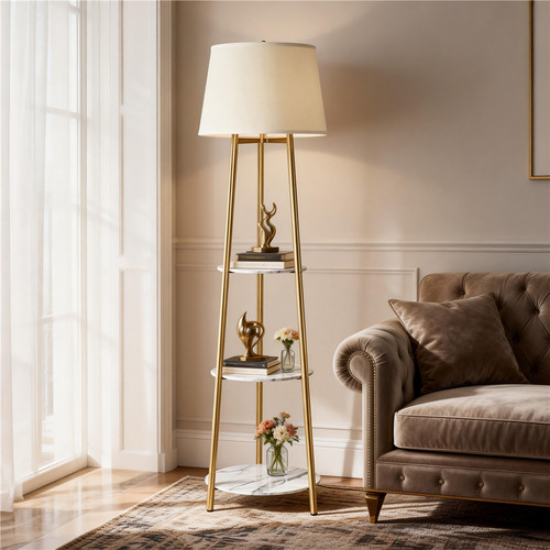 Tripod floor lamp corner - lamp,
